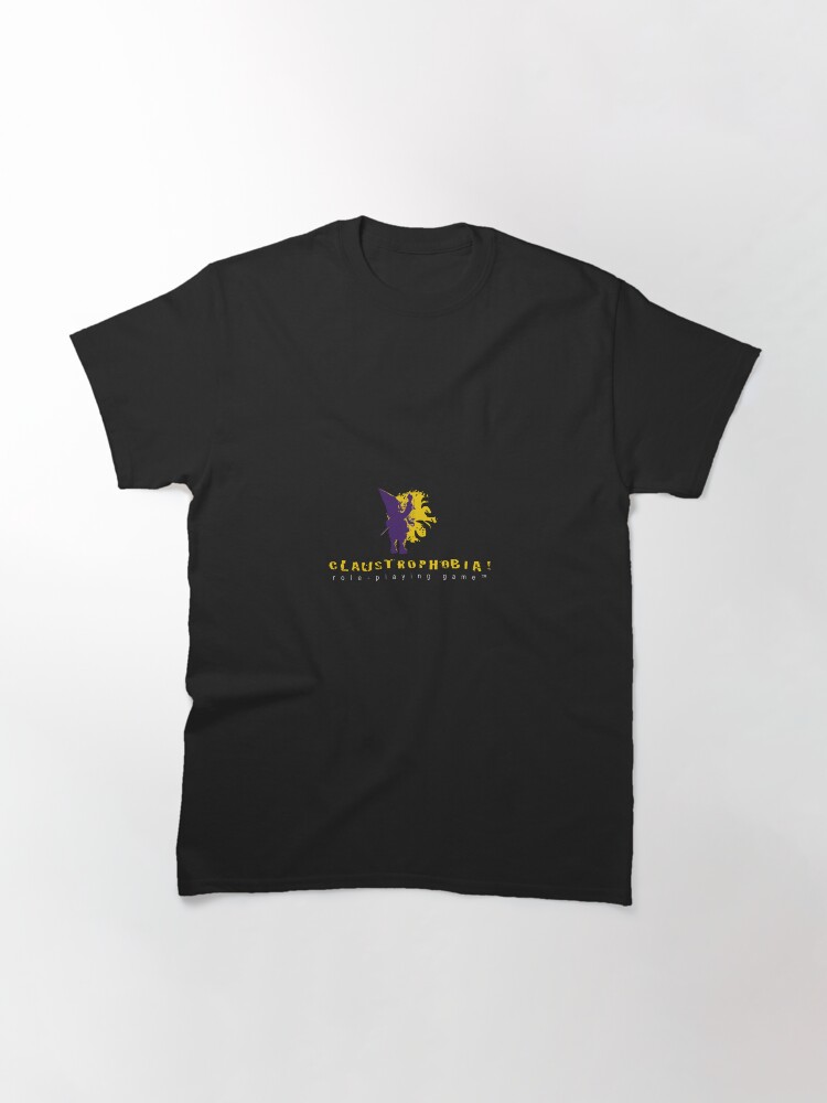 Thumbnail 3 of 7, Classic T-Shirt, Claustrophobia! Role-Playing Game Logo designed and sold by CptPhoenix.