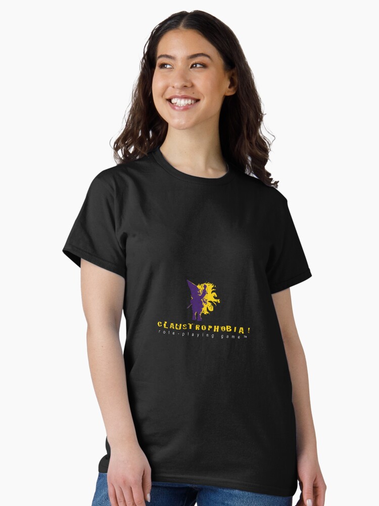 Thumbnail 2 of 7, Classic T-Shirt, Claustrophobia! Role-Playing Game Logo designed and sold by CptPhoenix.