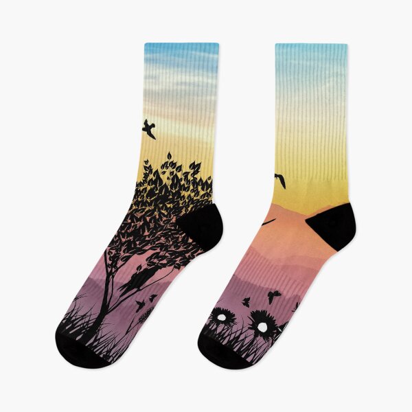 Item preview, Audaz silueta al atardecer en colores pastel designed and sold by Giftables.