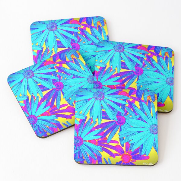 Item preview, FLORAL FANTASY DAISYS IN RAINBOW SUMMER  COLOUR  designed and sold by Opalbluerose.