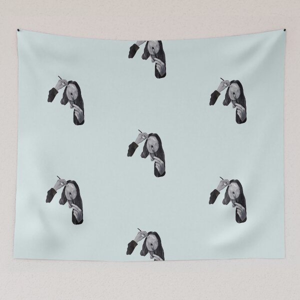 Item preview, "Yours Truly" - Original Art Piece (Blue BG) designed and sold by INSAINT.