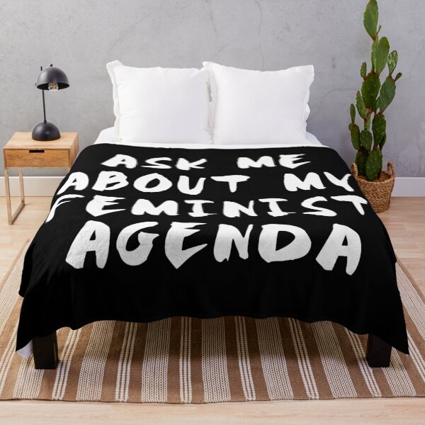 Item preview, Ask me about my feminist agenda designed and sold by bumperapparels.