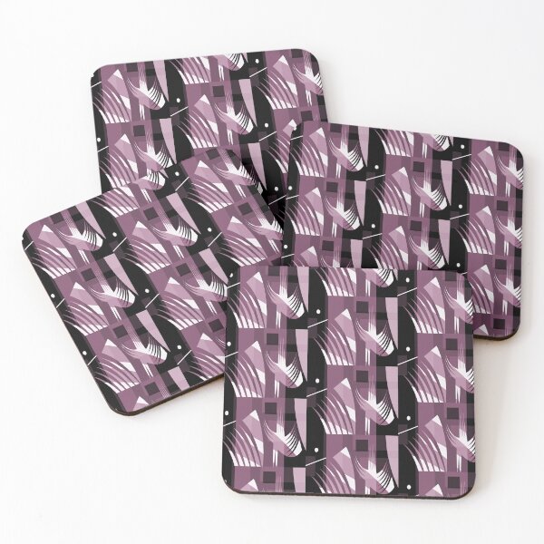 Item preview, Leap of Faith - Take Courage in Pink-Purple Geometric Abstract Design, - Jenny Meehan designed and sold by Jenny Meehan Art Prints and Patterns  .