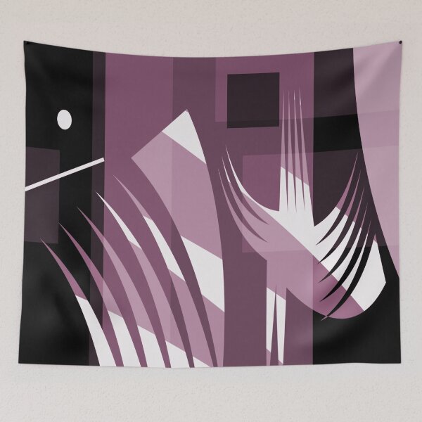 Item preview, Leap of Faith - Take Courage in Pink-Purple Geometric Abstract Design, - Jenny Meehan designed and sold by Jenny Meehan Art Prints and Patterns  .