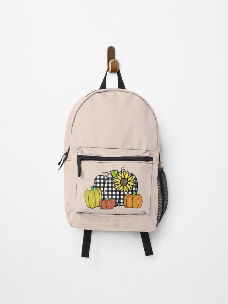Thumbnail 1 of 3, Backpack, fall pumpkin designed and sold by JavierShih.