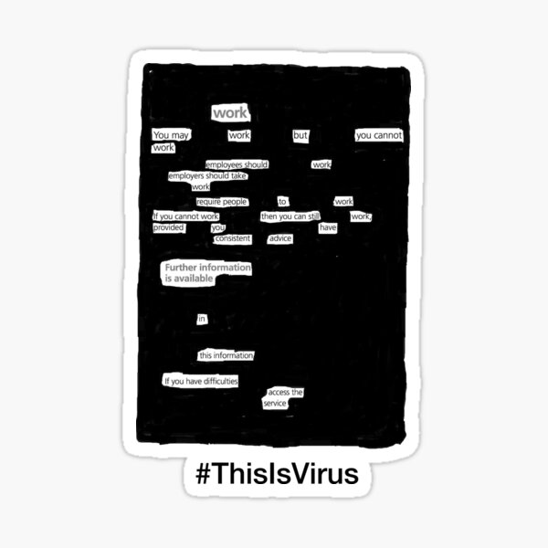 This is Virus: Work Sticker