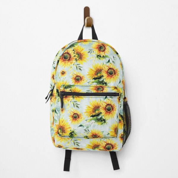Item preview, Watercolor Sunflowers on Teal designed and sold by aprincessinsp.