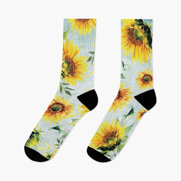 Item preview, Watercolor Sunflowers on Teal designed and sold by aprincessinsp.