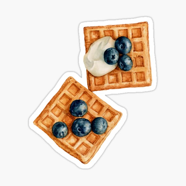 Artikel-Vorschau von Blaubeerwaffeln und ein Klecks Sahne, designt und verkauft von Alicia Chee.