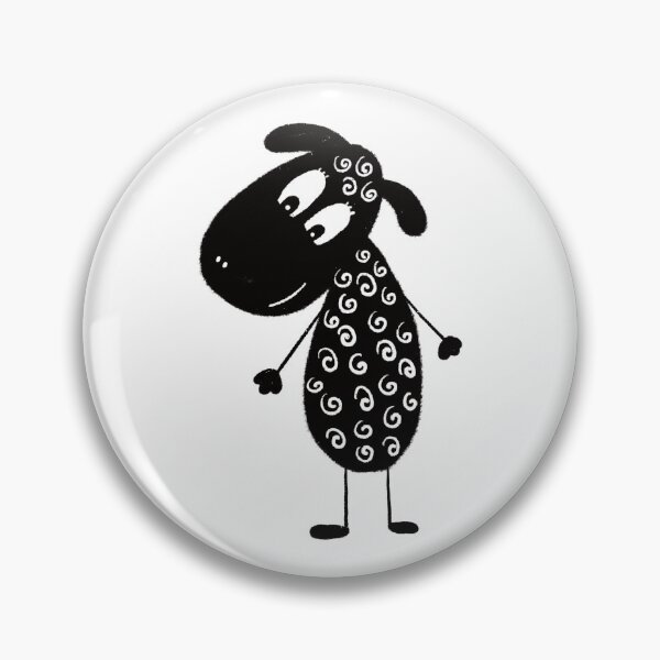 Item preview, Black and white sheep designed and sold by KateCrafts.