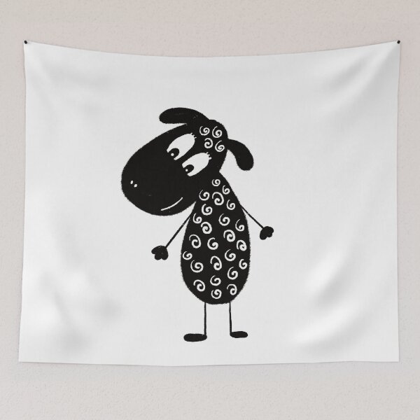 Item preview, Black and white sheep designed and sold by KateCrafts.