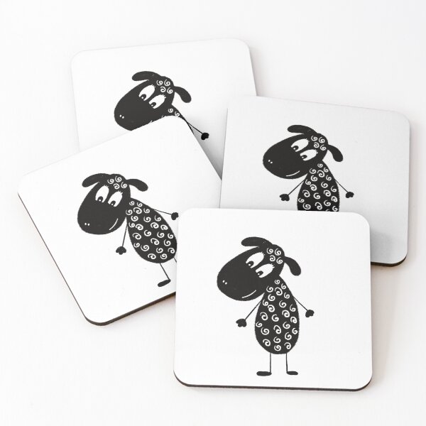 Item preview, Black and white sheep designed and sold by KateCrafts.