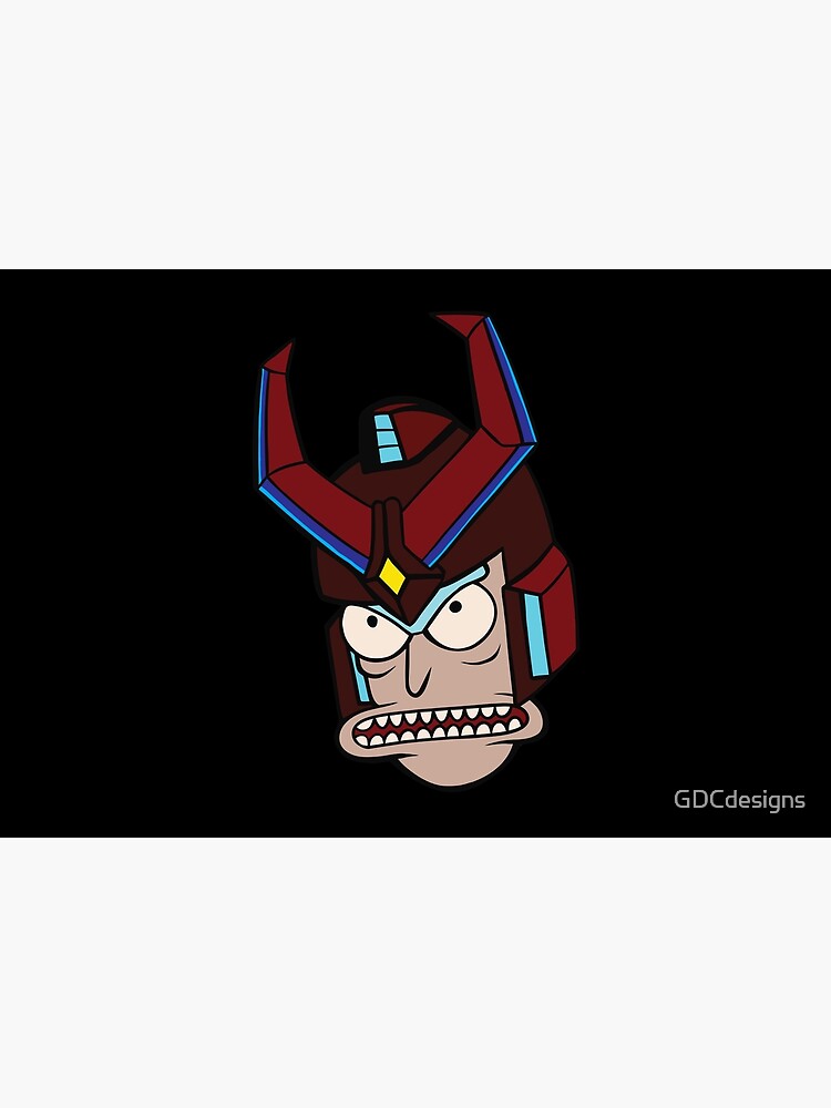 Super Cool Rick and Morty™ Rick Head with Combat Armour Helmet by GDCdesigns