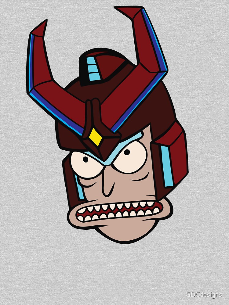 Super Cool Rick and Morty™ Rick Head with Combat Armour Helmet by GDCdesigns