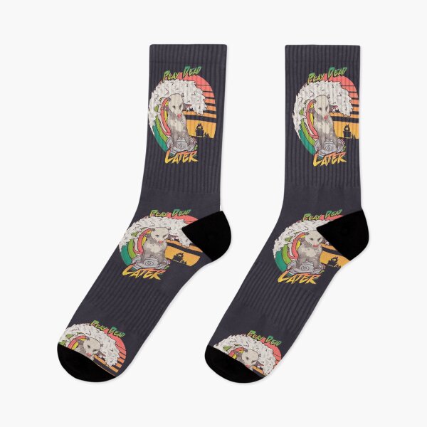 Item preview, Play Dead Later - Funny Swag Possum Rainbow Surfing on a Dumpster Can Lid | Lets Eat Trash and get Hit by a Car Live Ugly Cats Summer Vibes Street Playing Possum Fake your death Poss BPD Vibe Check designed and sold by Any Color Designs.