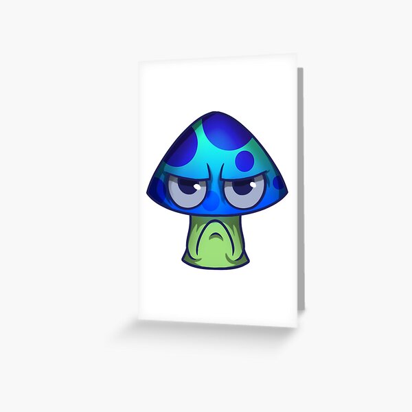 Grumpy Mushroom Greeting Card