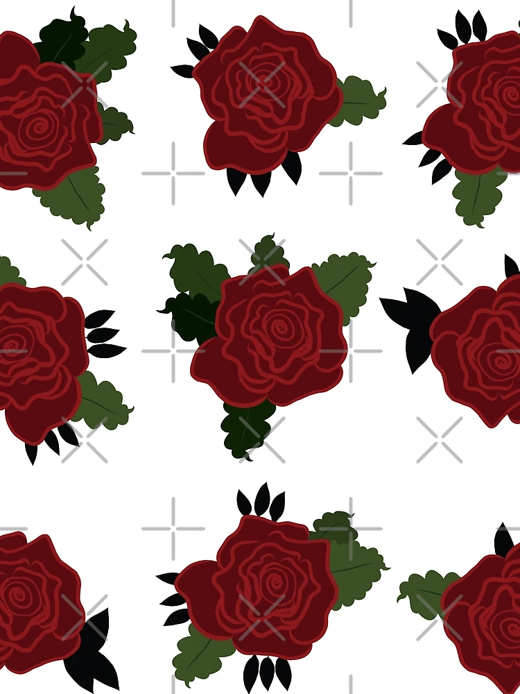 Thumbnail 3 of 3, Scarf, Patterned Roses designed and sold by MoodyCarp.