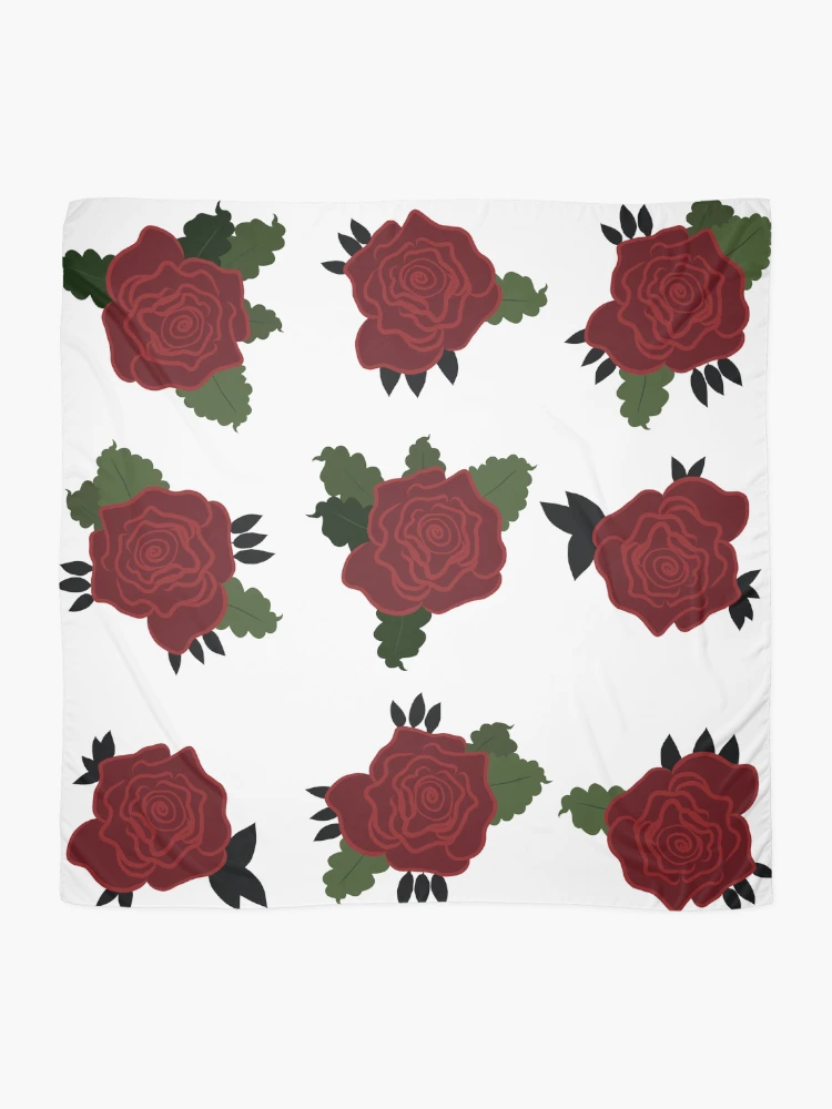 Thumbnail 2 of 3, Scarf, Patterned Roses designed and sold by MoodyCarp.
