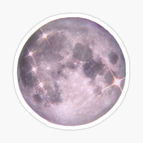 Item preview, full moon sticker designed and sold by hxppyduck.