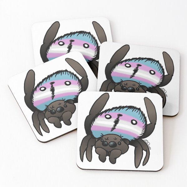 Item preview, Peacock Spider Pride Trans designed and sold by Farsketched.