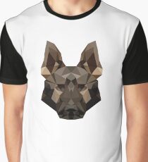 Geometric German Shepherd Graphic T-Shirt