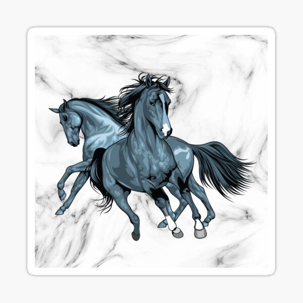 "Horse logo" Sticker by MohitKumar123 Redbubble