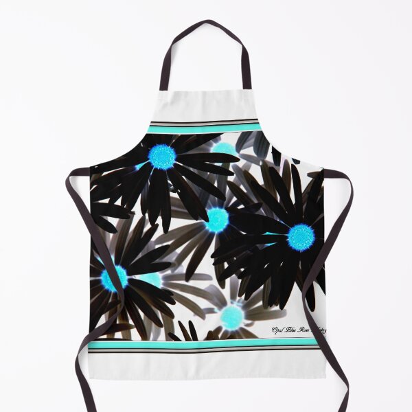 Item preview, AQUA AND BLACK DAISIES  designed and sold by Opalbluerose.