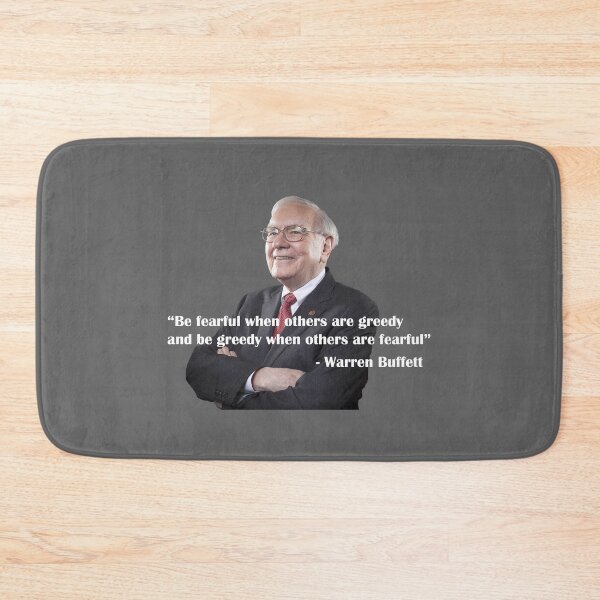 Item preview, Warren Buffett Investing Quote Be Fearful When Others Are Greedy designed and sold by JustCreativity.