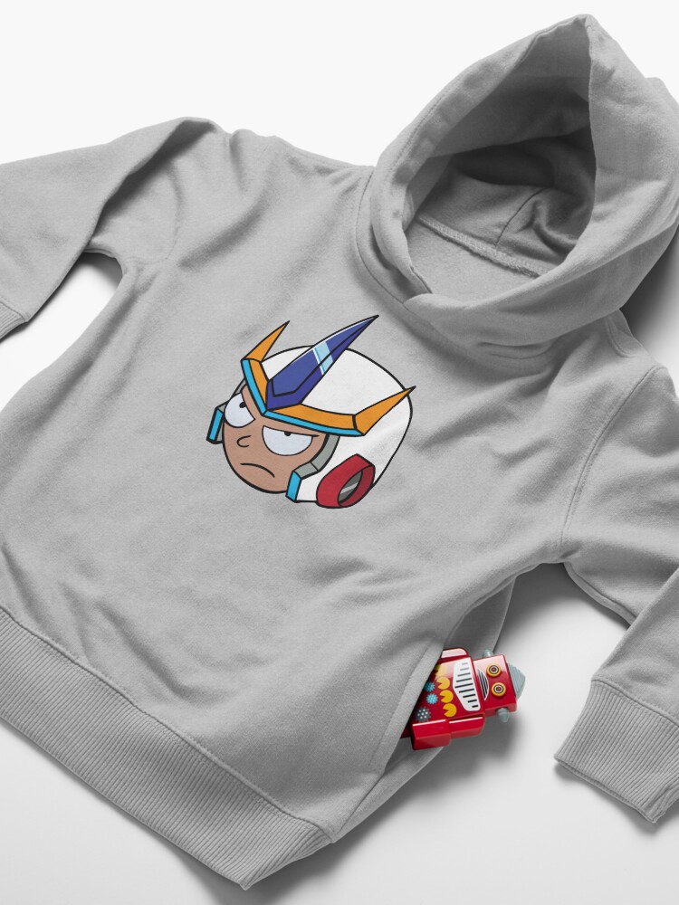 Alternate view of Super Cool Rick and Morty™ Morty Head with Combat Armour Helmet Toddler Pullover Hoodie