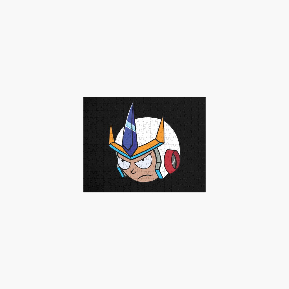 Super Cool Rick and Morty™ Morty Head with Combat Armour Helmet Jigsaw Puzzle