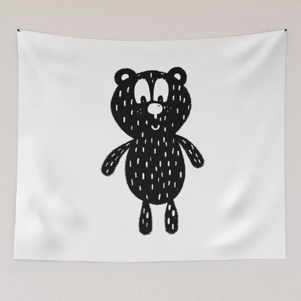 Item preview, Black and white bear designed and sold by KateCrafts.