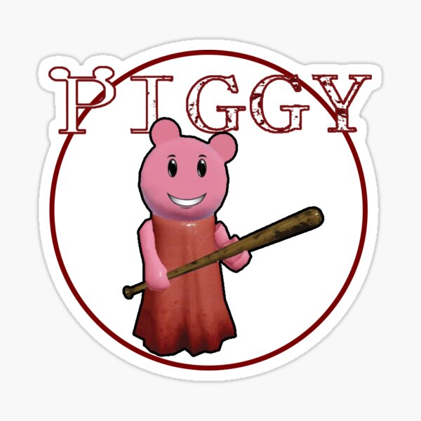 Piggy Roblox Roblox Game Piggy Roblox Characters Sticker By Affwebmm Redbubble - roblox drawing piggy piggy angel piggy fan art
