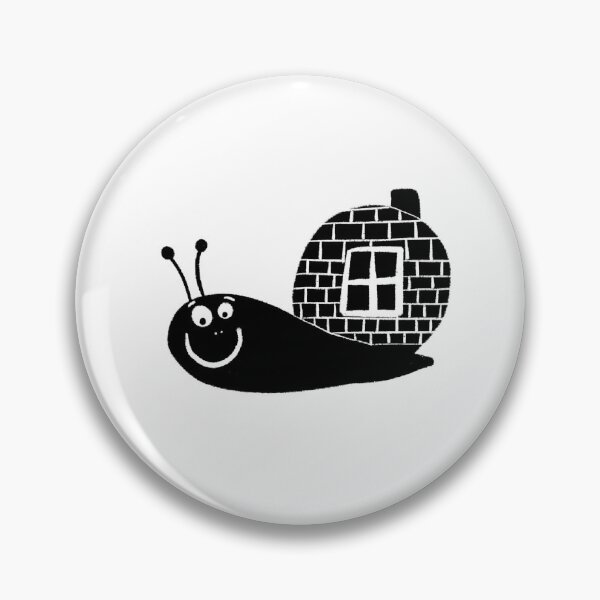Item preview, Black and white snail designed and sold by KateCrafts.