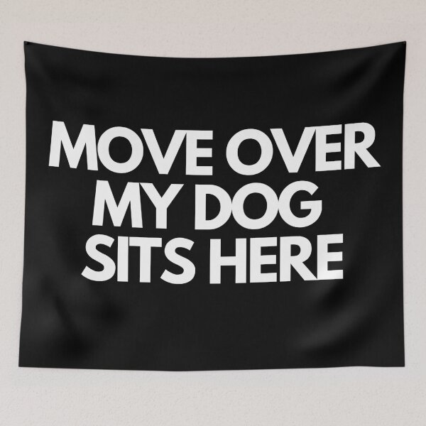 Item preview, DOG SITS HERE designed and sold by thecavapootales.