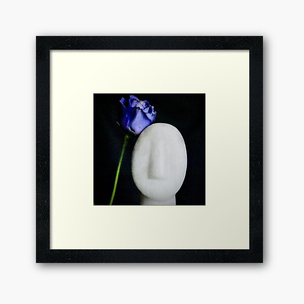Item preview, Cycladic head and purple flower designed and sold by keithmilligan.