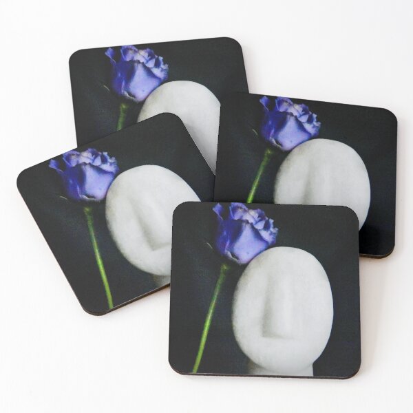 Item preview, Cycladic head and purple flower designed and sold by keithmilligan.