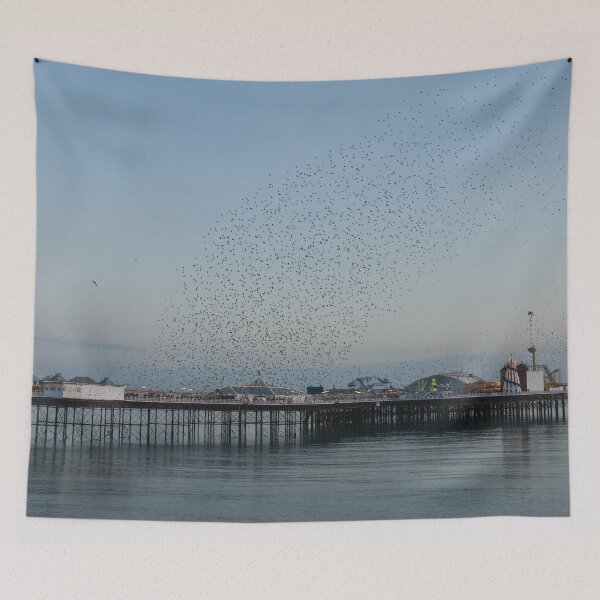 Item preview, Starling Murmuration over Brighton Pier designed and sold by Sue Robinson.