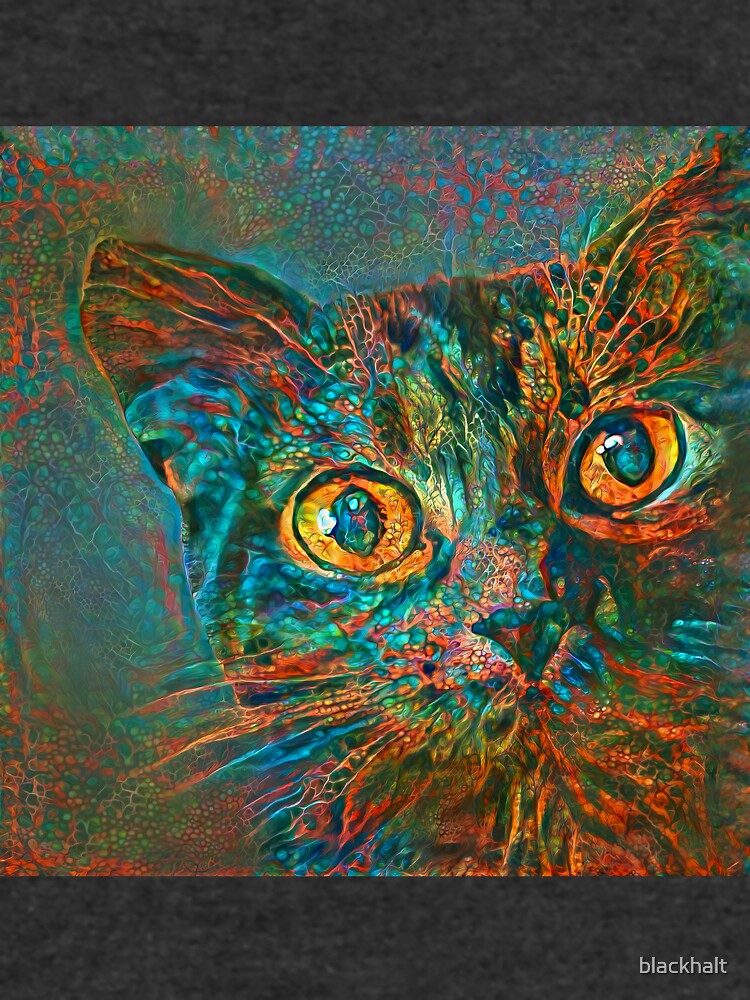 Abstraction of abstract cat look by blackhalt