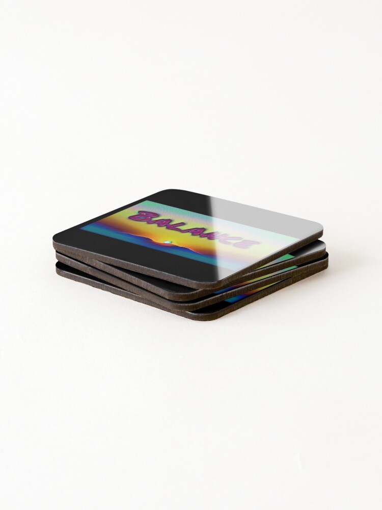 Thumbnail 4 of 5, Coasters (Set of 4), Balance  designed and sold by roundtrt.