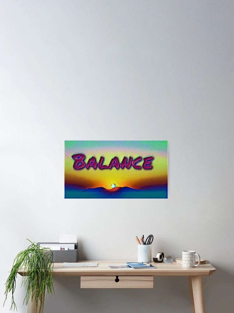 Thumbnail 2 of 3, Poster, Balance  designed and sold by roundtrt.