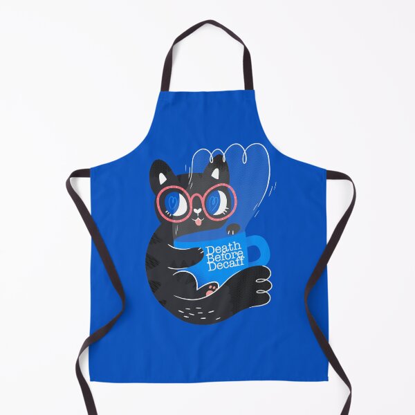 Item preview, Death Before Decaff Kitty designed and sold by Claire Stamper.