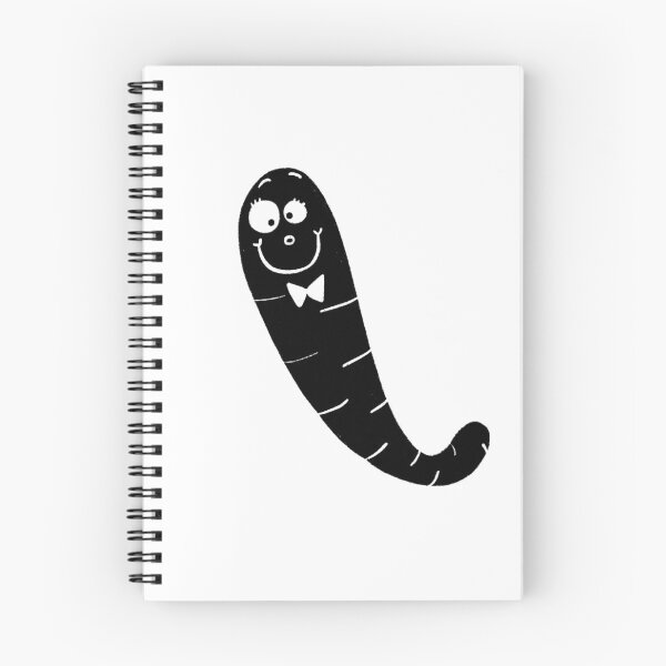 Item preview, Black and white worm designed and sold by KateCrafts.