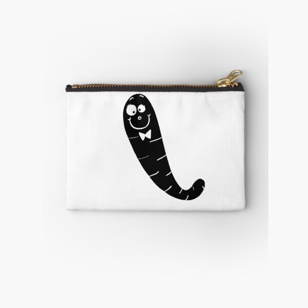 Item preview, Black and white worm designed and sold by KateCrafts.