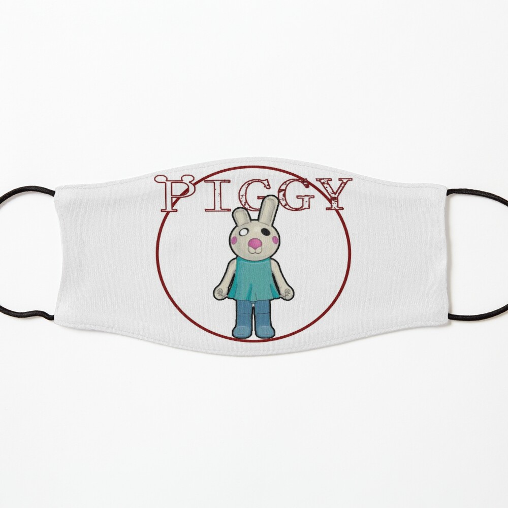 Bunny Piggy Roblox Roblox Game Roblox Characters Mask By Affwebmm Redbubble - roblox bunny hood red