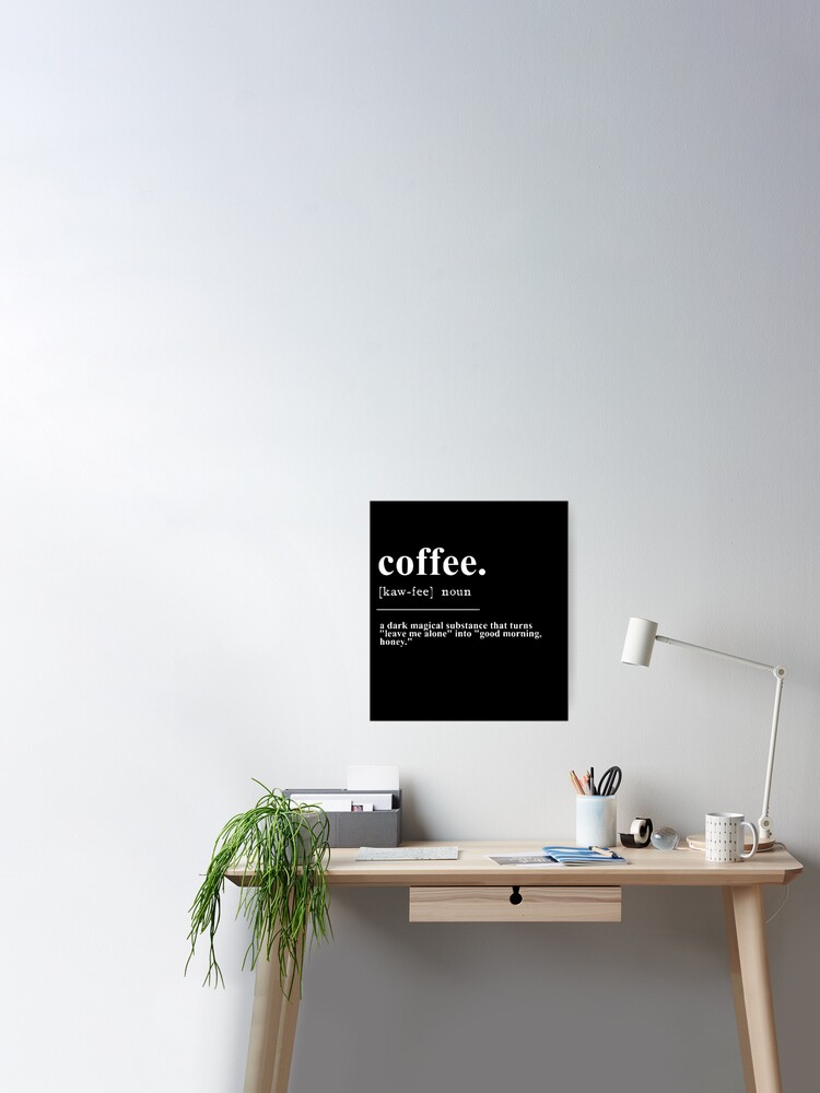 Coffee Gifts, Iced Coffee Definition, Coffee Print, Coffee Poster, Coffee  Lovers Gift, Coffee Wall Art, Coffee Lover, Coffee Birthday Gift 