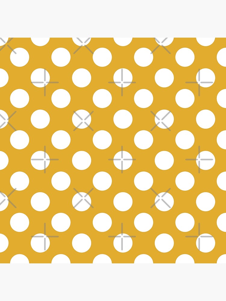 Gold and White Polka Dot Pattern by GODS4US