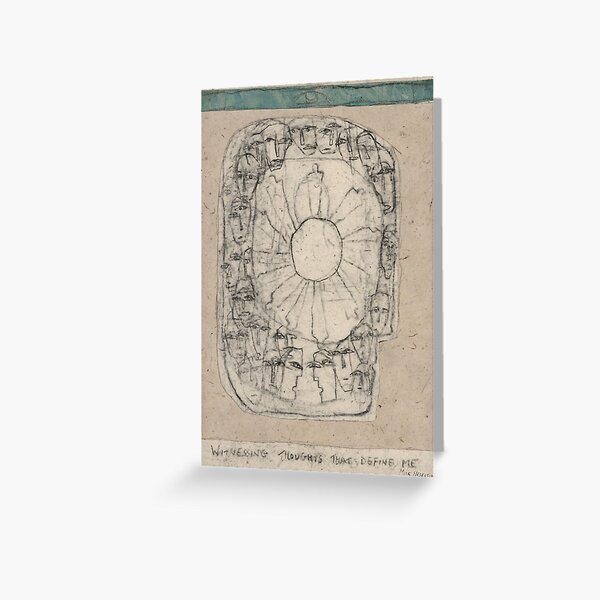 Witnessing thoughts Greeting Card