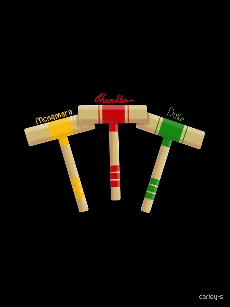 "Heathers Croquet Sticks" Drawstring Bag for Sale by carleys Redbubble