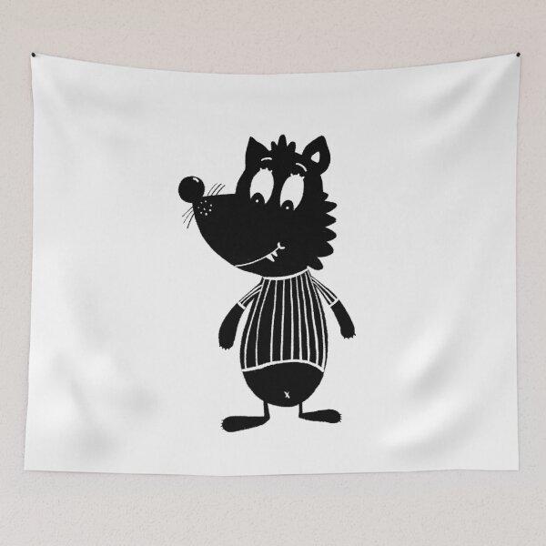 Item preview, Black and white wolf designed and sold by KateCrafts.