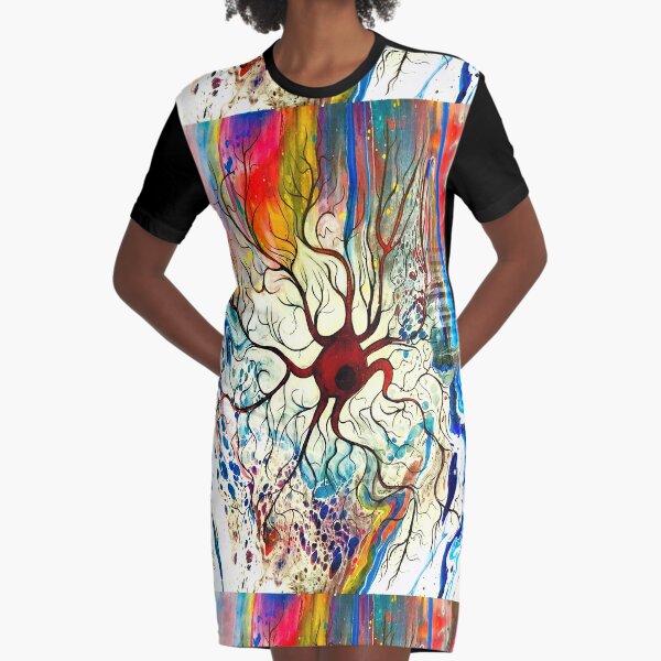 Rosehip Neuron Graphic T-Shirt Dress